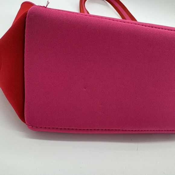 Summersalt Neoprene Beach Pool Tote Shoulder‎ Bag NWOT Hot Pink Hibuscus Red - Picture 8 of 13